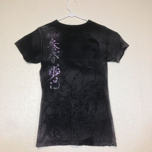 Sinful Black Distressed Geisha Oni Samurai Size XL